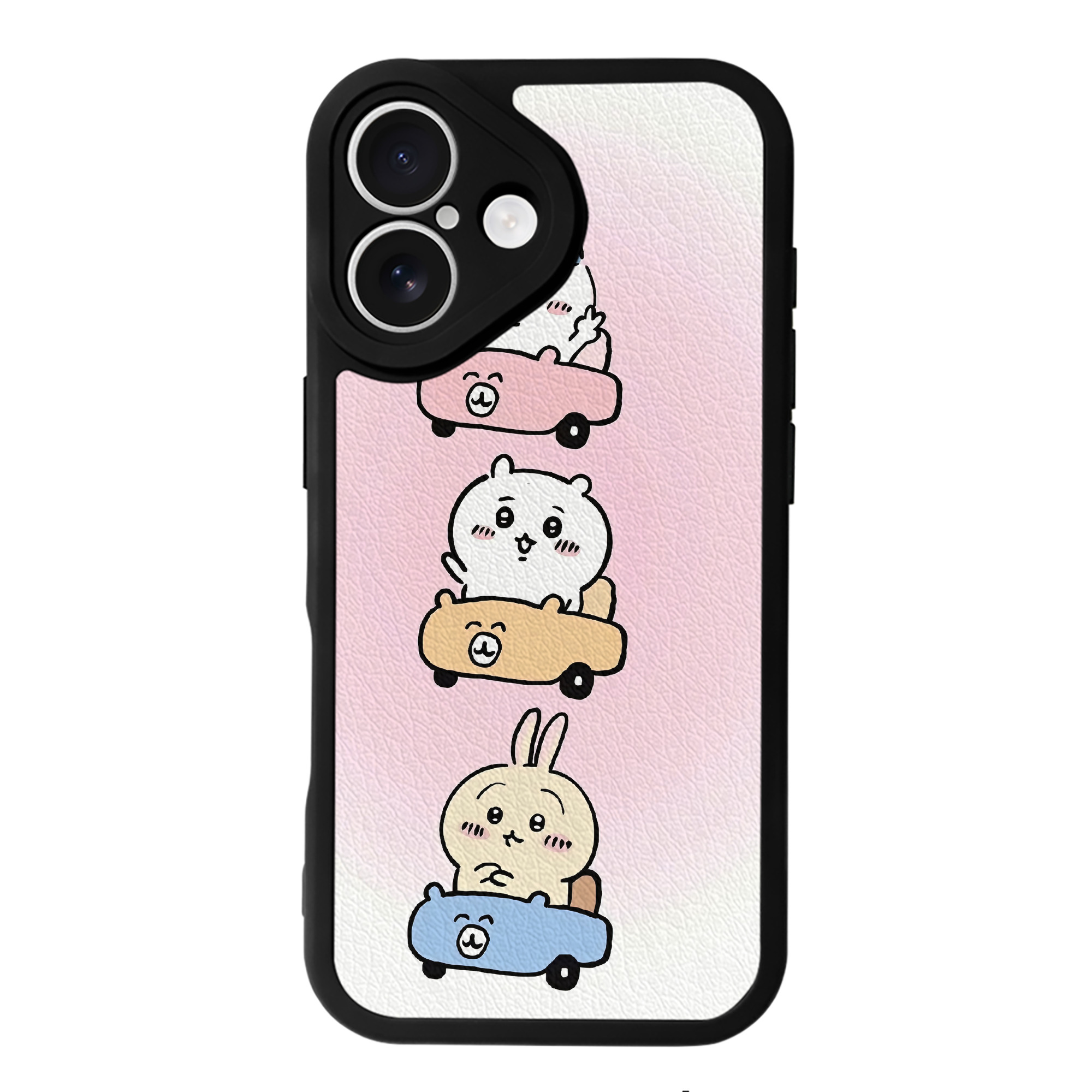 （画像用） ちいかわ Chii-kawa 【iPhone 16シリーズ対応】シリコンスマホケース（レザー調） 材質：シリコン